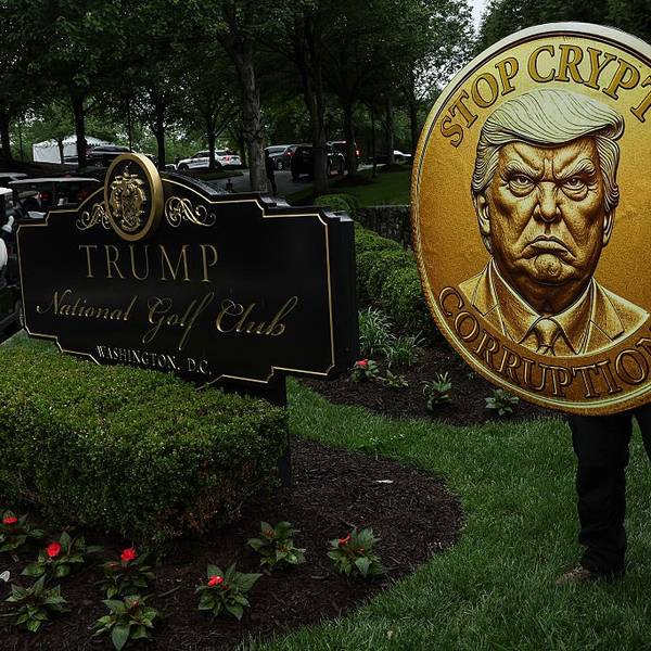 "America is Not for Sale" Rally Against Trump's Crypto Dealings