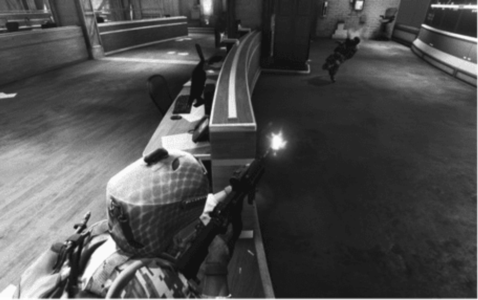 America's Army Video Game. Killing bad guys.