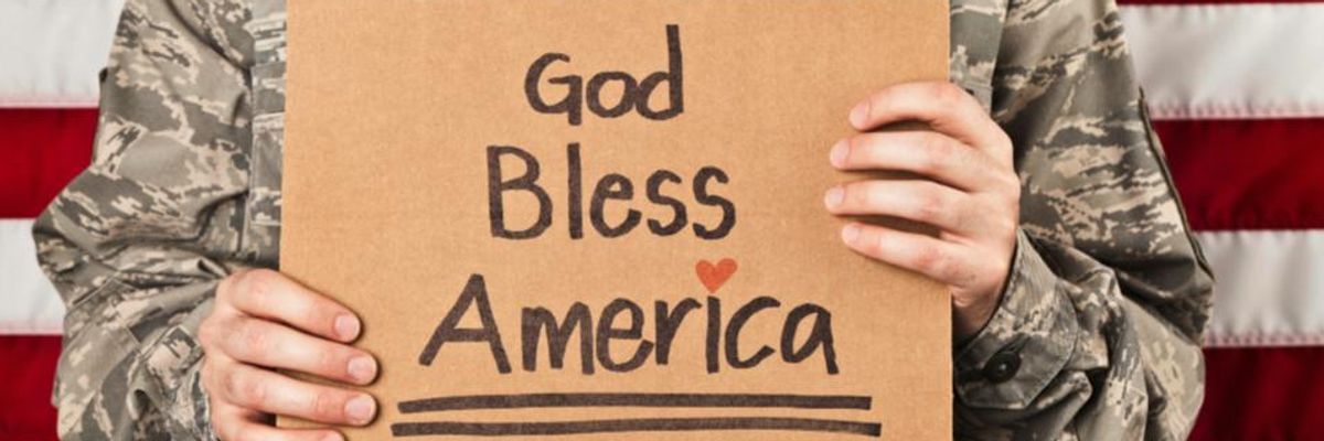 In Wars and Weapons We Trust: Military Strength Is America's National Religion