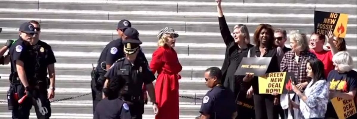 Jane Fonda Among Those Arrested While Launching #FireDrillFriday Campaign to Demand Climate Action