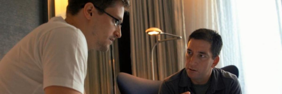 Snowden Warns Targeting of Greenwald and Assange Shows Governments 'Ready to Stop the Presses--If They Can'