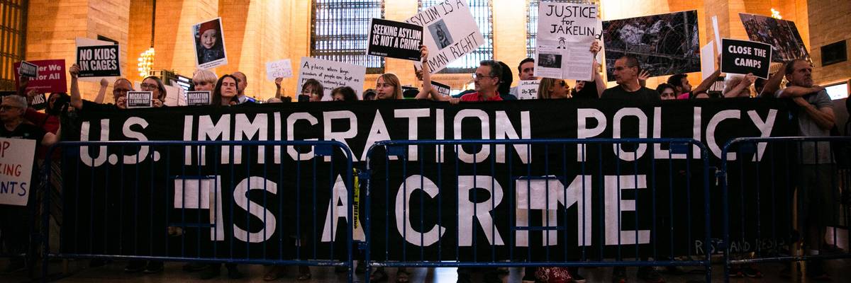 Americans supporting immigrant rights.