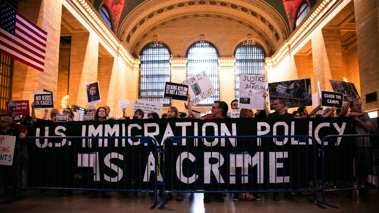 Americans supporting immigrant rights.