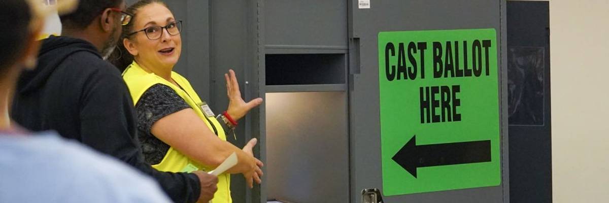 Americans Vote In The 2024 Presidential Election