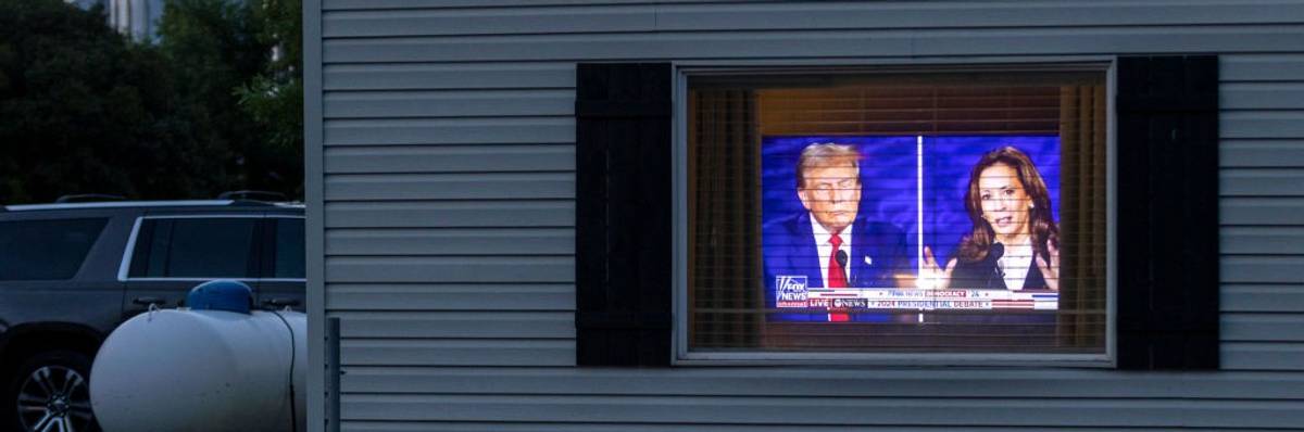 Americans Watch The First Debate Between Donald Trump And Kamala Harris