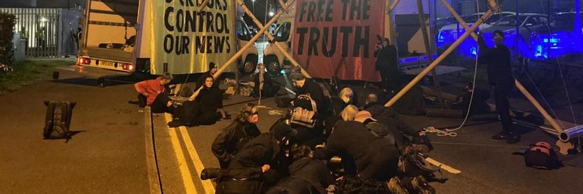 UK Climate Campaigners Defend Blockade of Murdoch's Destructive Media Empire