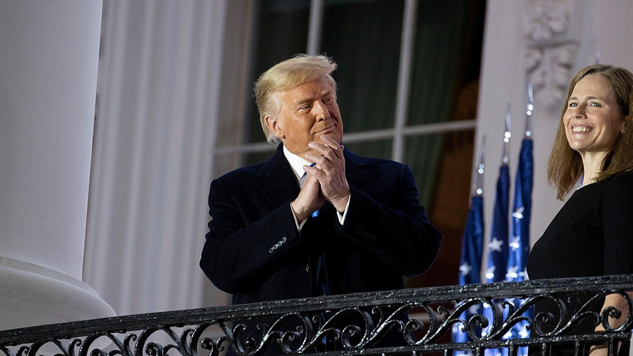 Amy Coney Barrett with Donald Trump