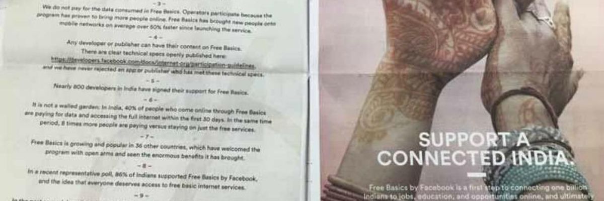 'Free Basics' Will Take Away More Than Our Right to the Internet