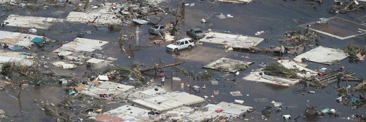 Analysis Finds US Corporate Media 'Failing to Connect Climate Crisis to Strongest Atlantic Storm Ever to Hit Land'