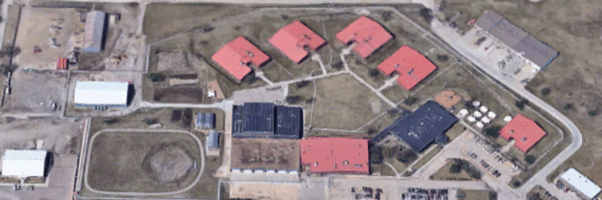 An aerial view of the Topeka Correctional Facility.