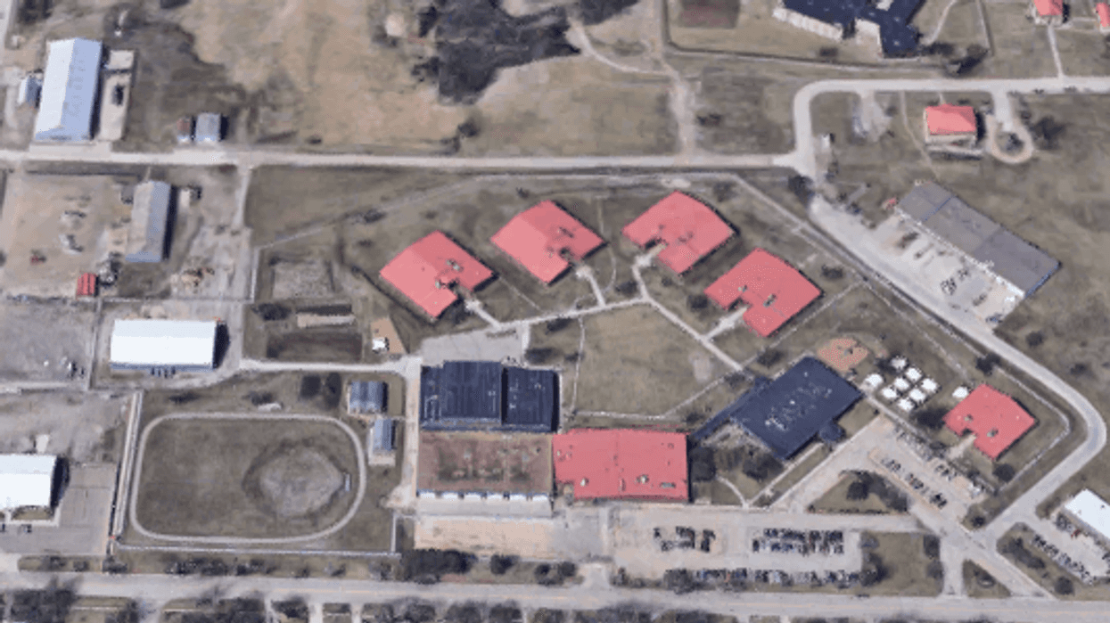 An aerial view of the Topeka Correctional Facility.