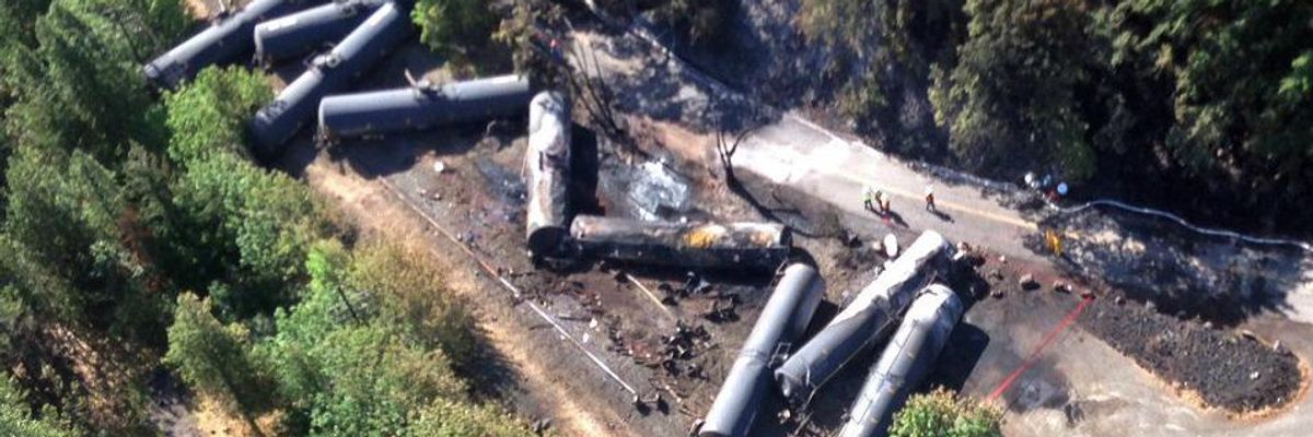 Company Apologizes for Oil Train Disaster It Acknowledges Was Inevitable