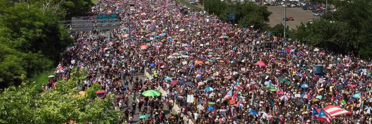 'The People Have Spoken': Estimated 400,000 Puerto Ricans Flood Streets to Demand Rossello Resign Immediately