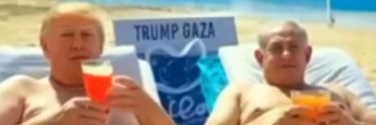 An AI video posted on social media on February 25, 2025 by U.S. President Donald Trump