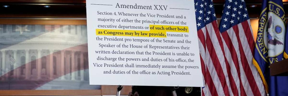 'Cannot Endure This Nightmare for a Second Longer': Nearly 100 Lawmakers Demand Pence Invoke 25th Amendment