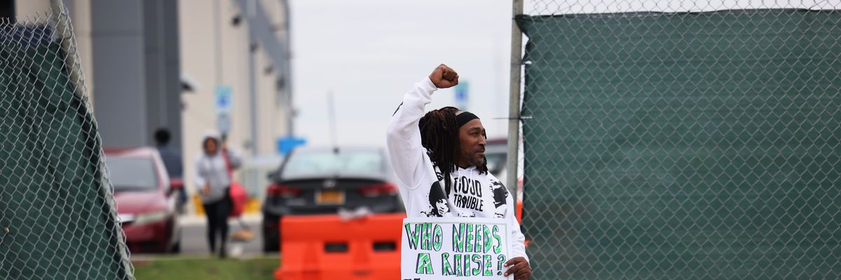 An Amazon Labor Union organizer