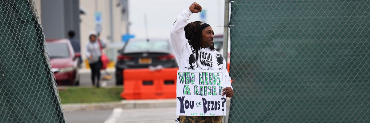 An Amazon Labor Union organizer