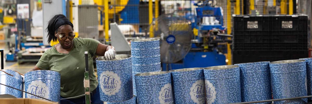 An employee of Independent Can Company