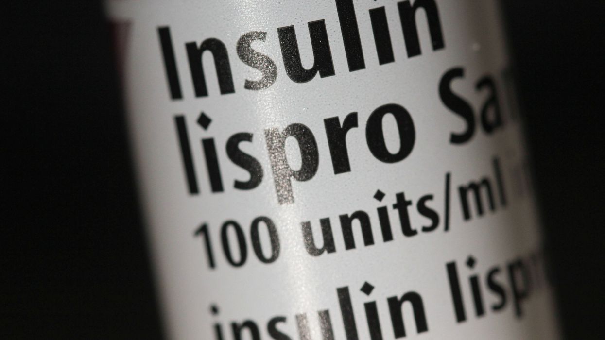 An empty bottle of Insulin lispro