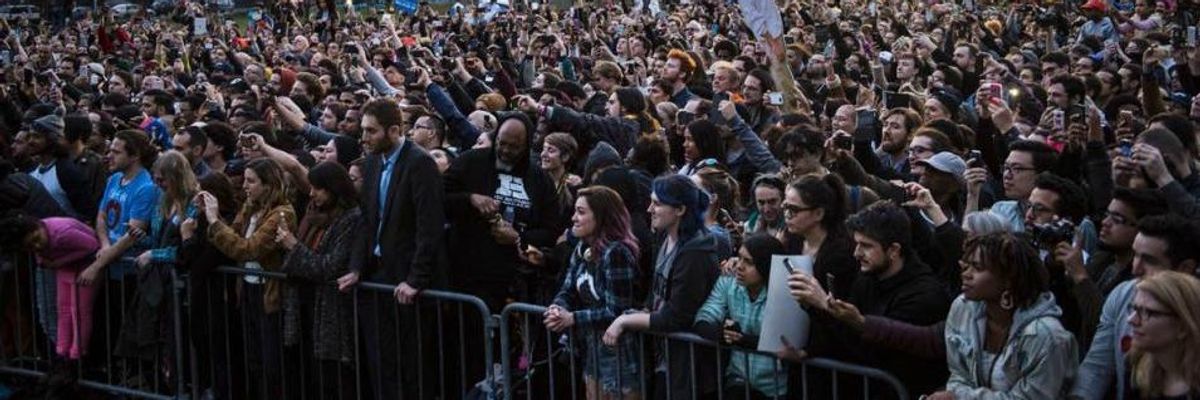 "We Are Going to Win New York": Thousands Flock to See Sanders on Clinton's Turf