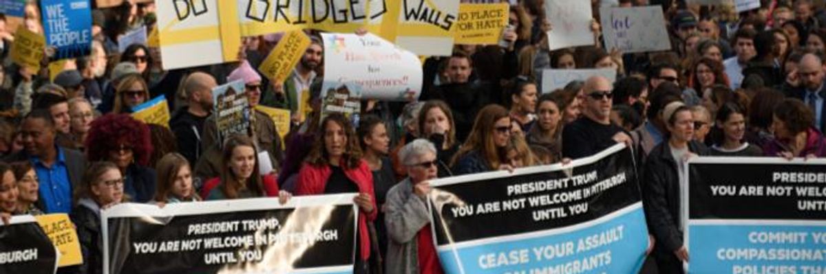 'President Hate, Not Welcome in Our State': Thousands Counter Trump With March for Love and Solidarity in Pittsburgh