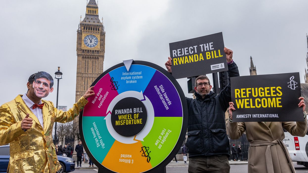 an event staged by Amnesty International UK to highlight the serious adverse consequences of the government's Safety of Rwanda bill