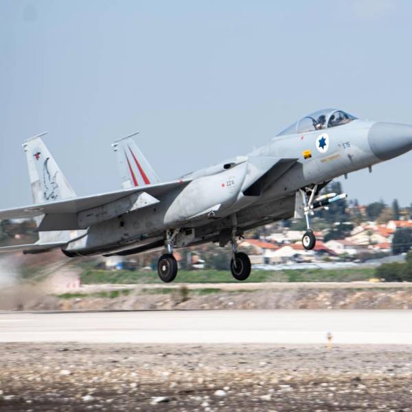An IDF warplane takes off