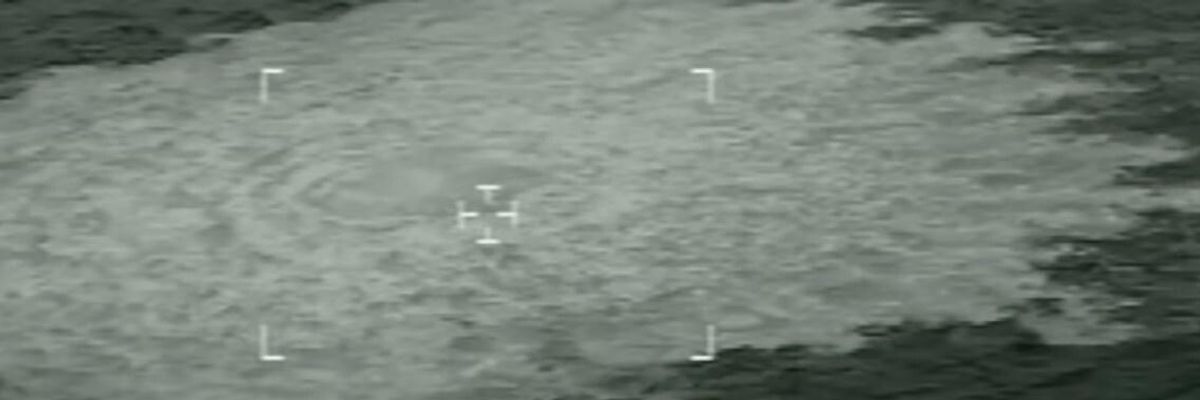 An image from the Danish defense command shows the Nord Stream 2 pipeline leak