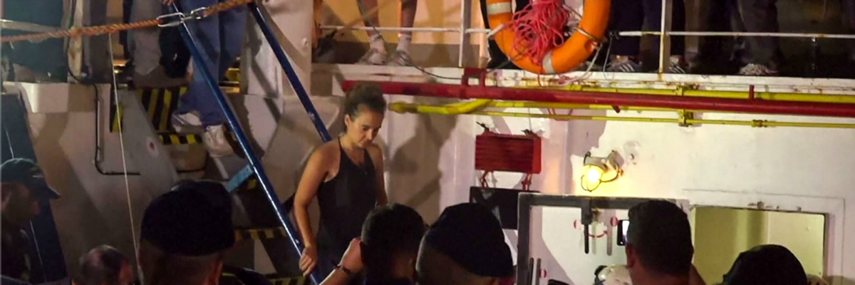 'Saving Lives Is Not a Crime': Captain of Refugee Rescue Ship Arrested in Italy, Faces Up to 10 Years in Prison