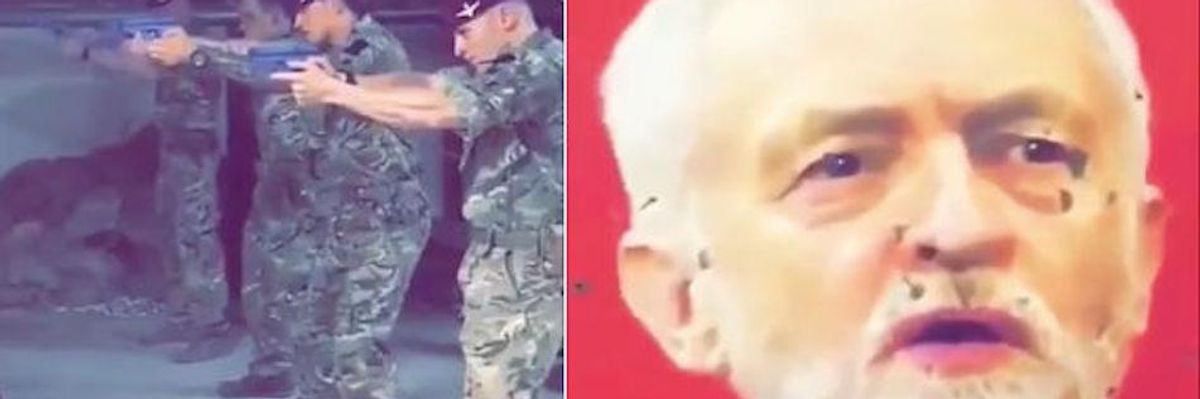 'Not Just Inappropriate. It's Fascistic': Outrage Over UK Soldiers Using Labour Leader Jeremy Corbyn for Target Practice