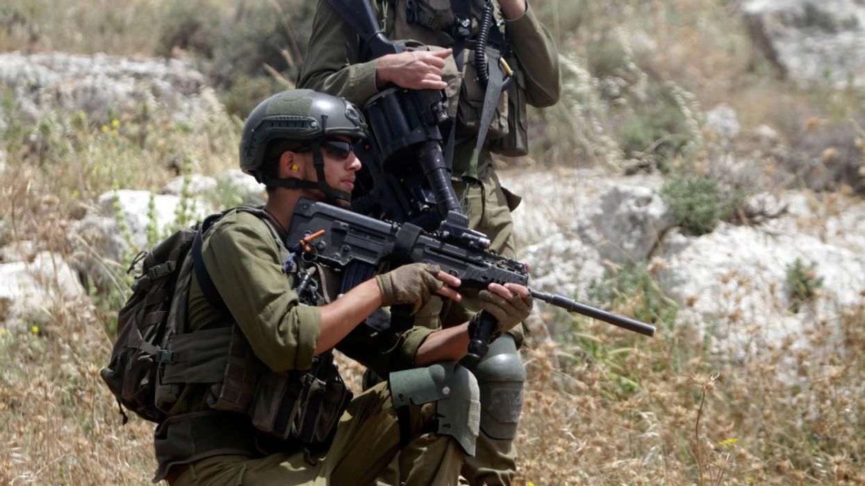 An Israeli soldier in Occupied West Bank
