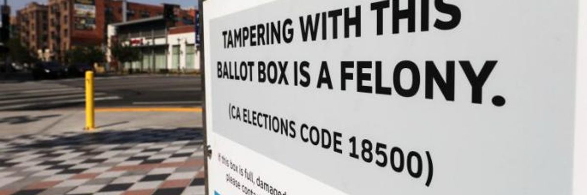 'Appalling Criminal Conduct': California GOP Accused of Operating Fake 'Official' Ballot Drop Boxes