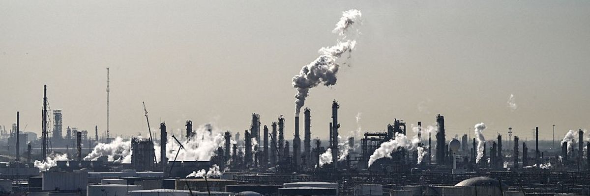 An oil refinery in Texas.