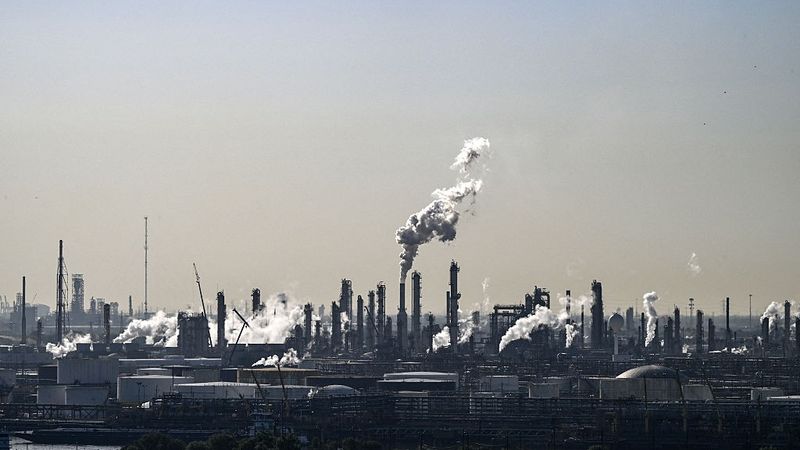 An oil refinery in Texas.