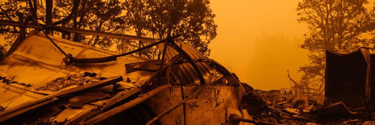 With Wildfires Tearing Through the West, Biden Slams Trump Denial and Calls Climate Crisis an 'Imminent, Existential Threat'