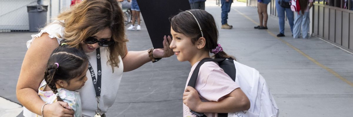 Anaheim, CA kids go back to school