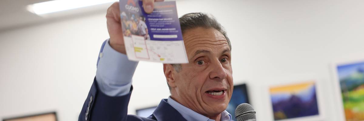 Andrew Cuomo Campaigns In Harlem For Mayor Of New York City