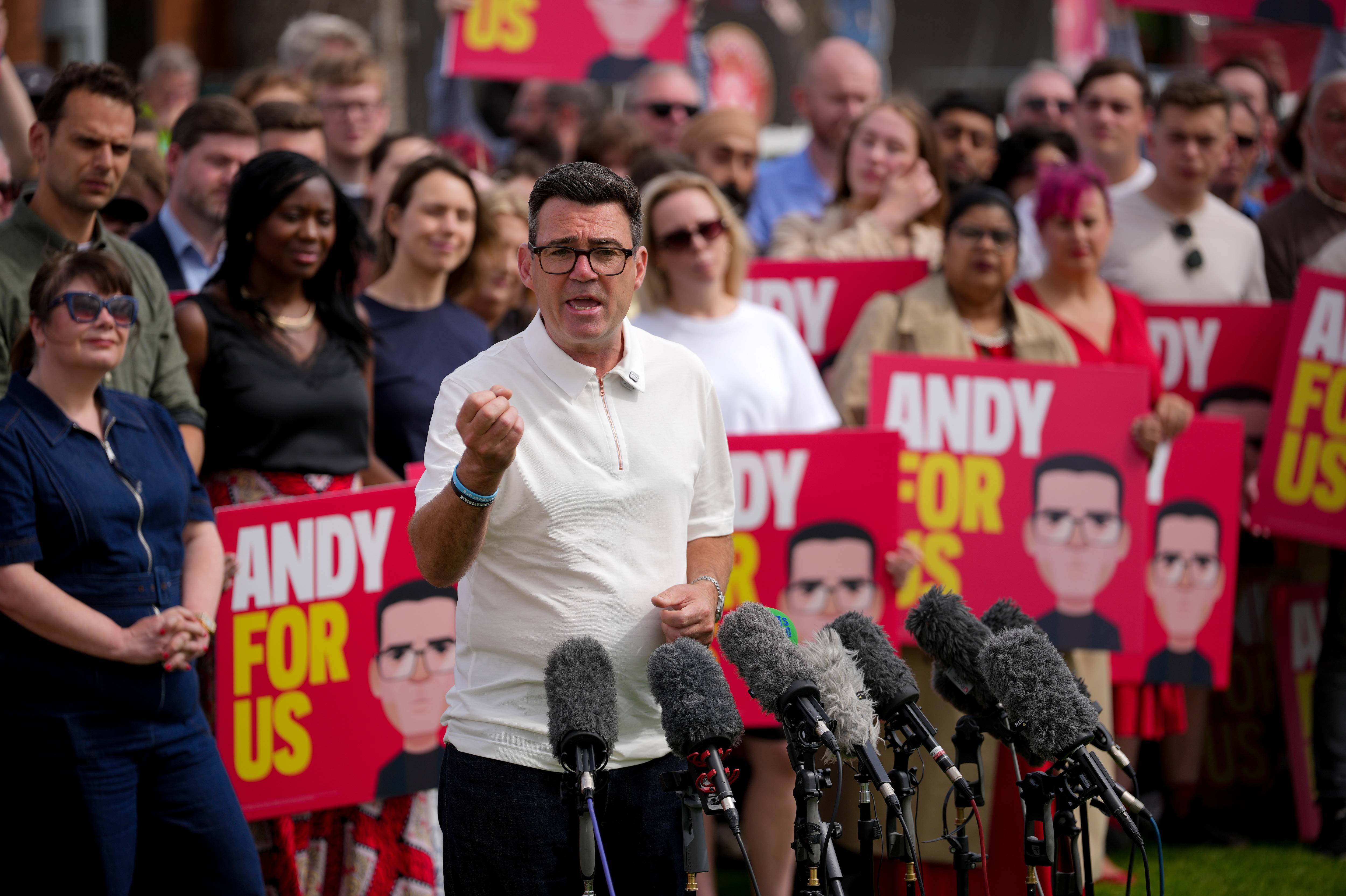Andy Burnham Speaks In Makerfield After By-Election Victory
