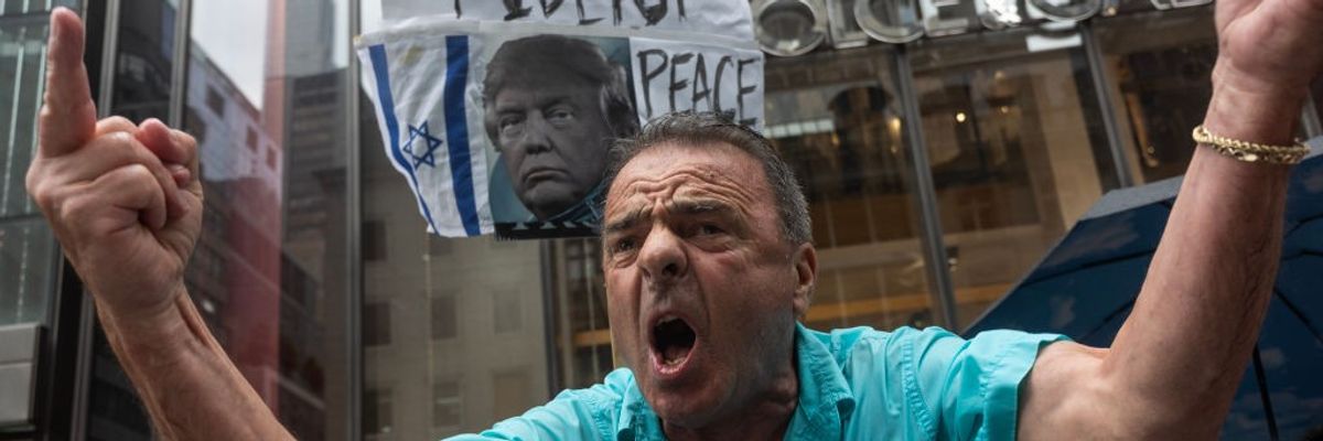 Angry Trump supporter