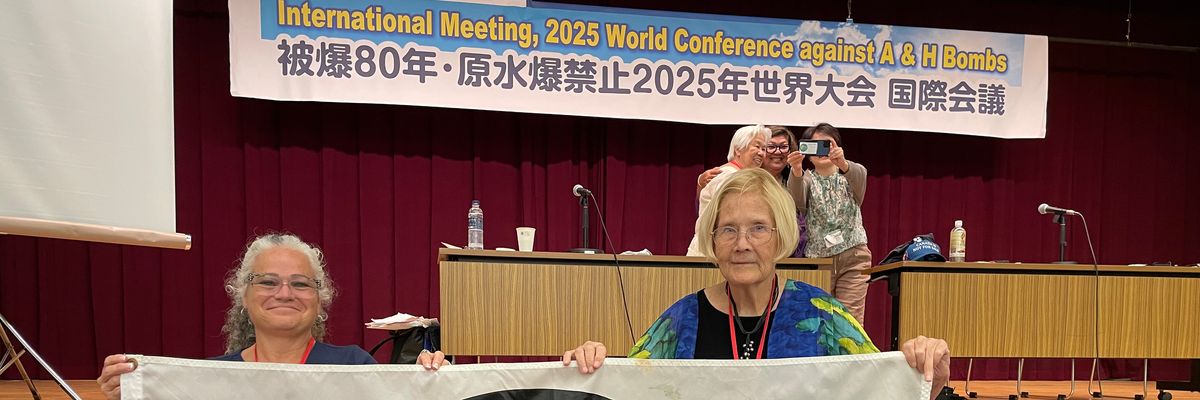 Ann Wright at anti-nuke conference.