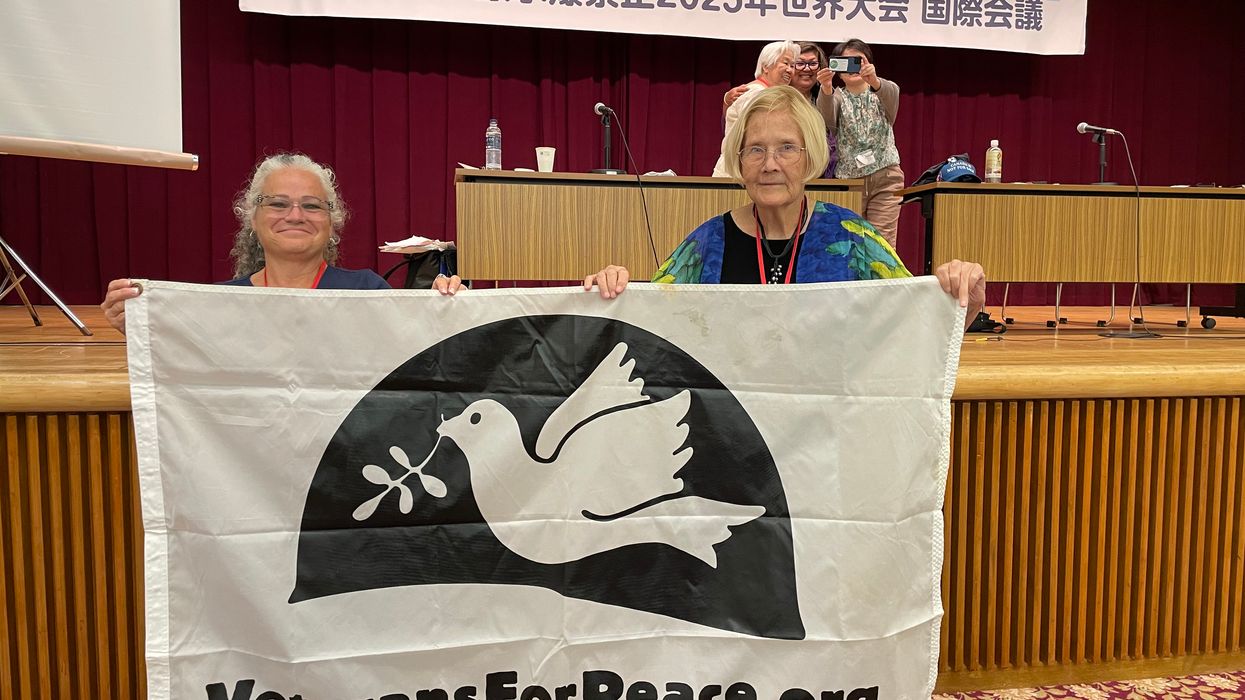 Ann Wright at anti-nuke conference.