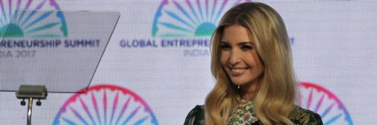 Silent on the Exploitation That Fuels Her Luxury Brand, Ivanka Trump's Speech on Women's Empowerment Denounced as "Hollow"