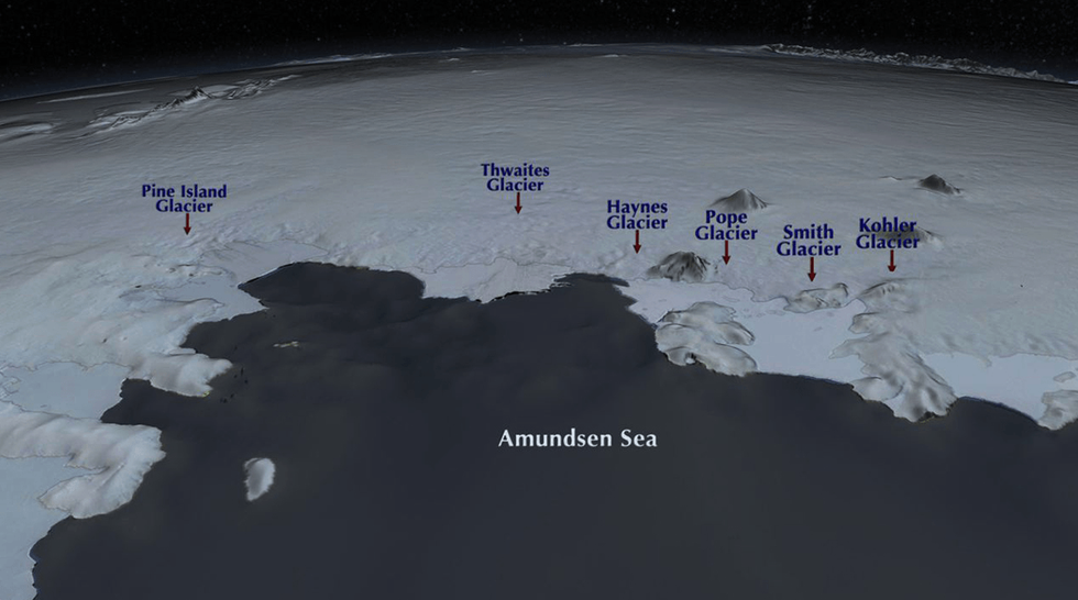 Antarctic ice sheets. Photo courtesy of NASA.