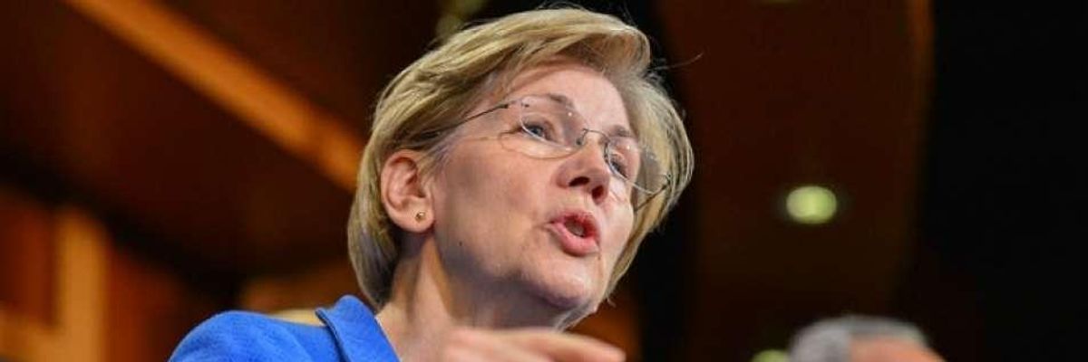 Sen. Warren Rips Anthem for Sending 'Bigger Tax Cuts or Else' Ransom Note