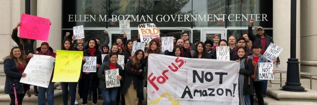 Cries of 'Shame!' Heard at Arlington County, Va. Hearing As Officials Approve $23M in Incentives for Amazon