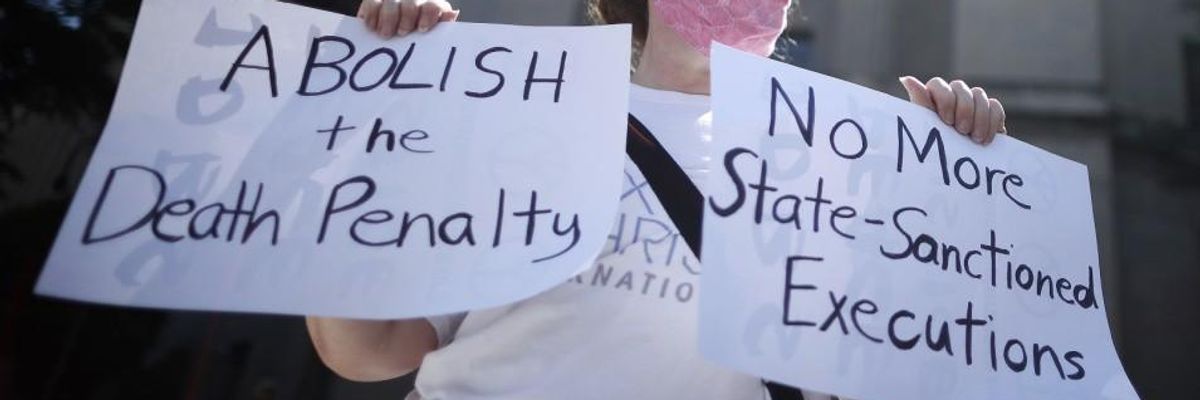 anti-death penalty protest