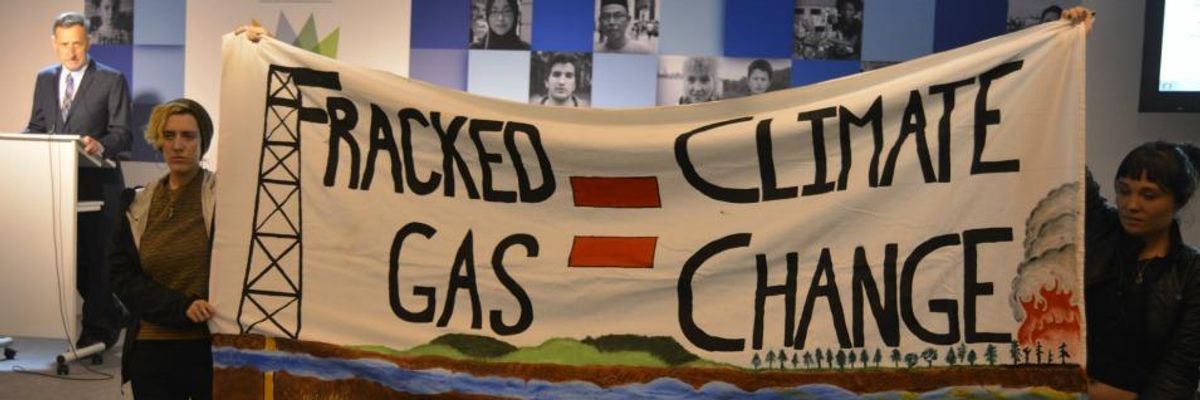 Local Fracking Opponents Confront Their Politicians in Paris