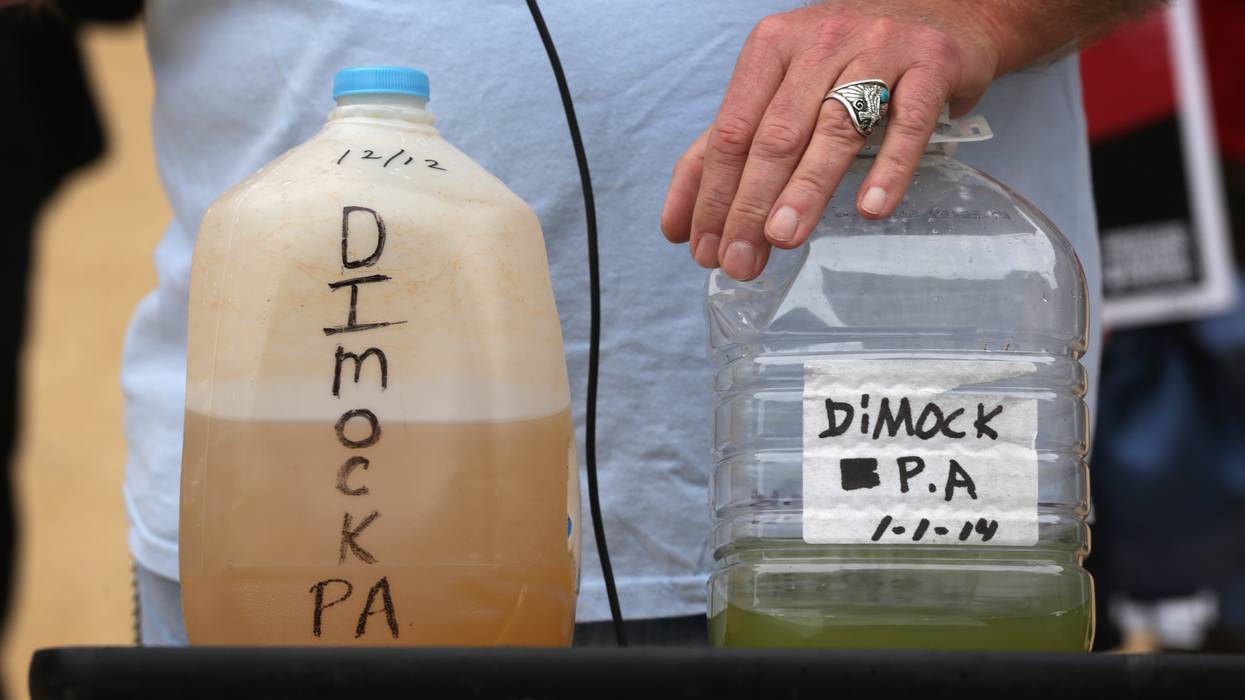 Anti-Fracking Activists Rally At EPA Building In Washington