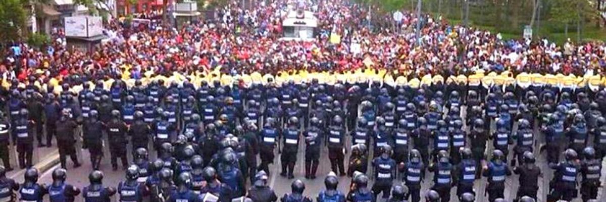 Anti-government protest in Mexico City