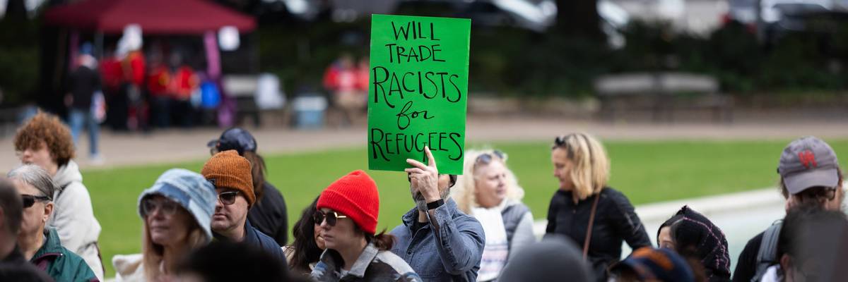 Anti-I.C.E. Demonstration At Houston City Hall